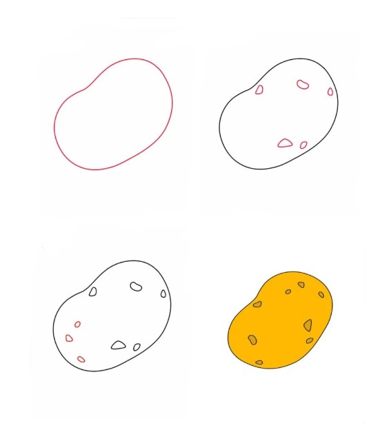 Kartoffelidee 3 zeichnen ideen