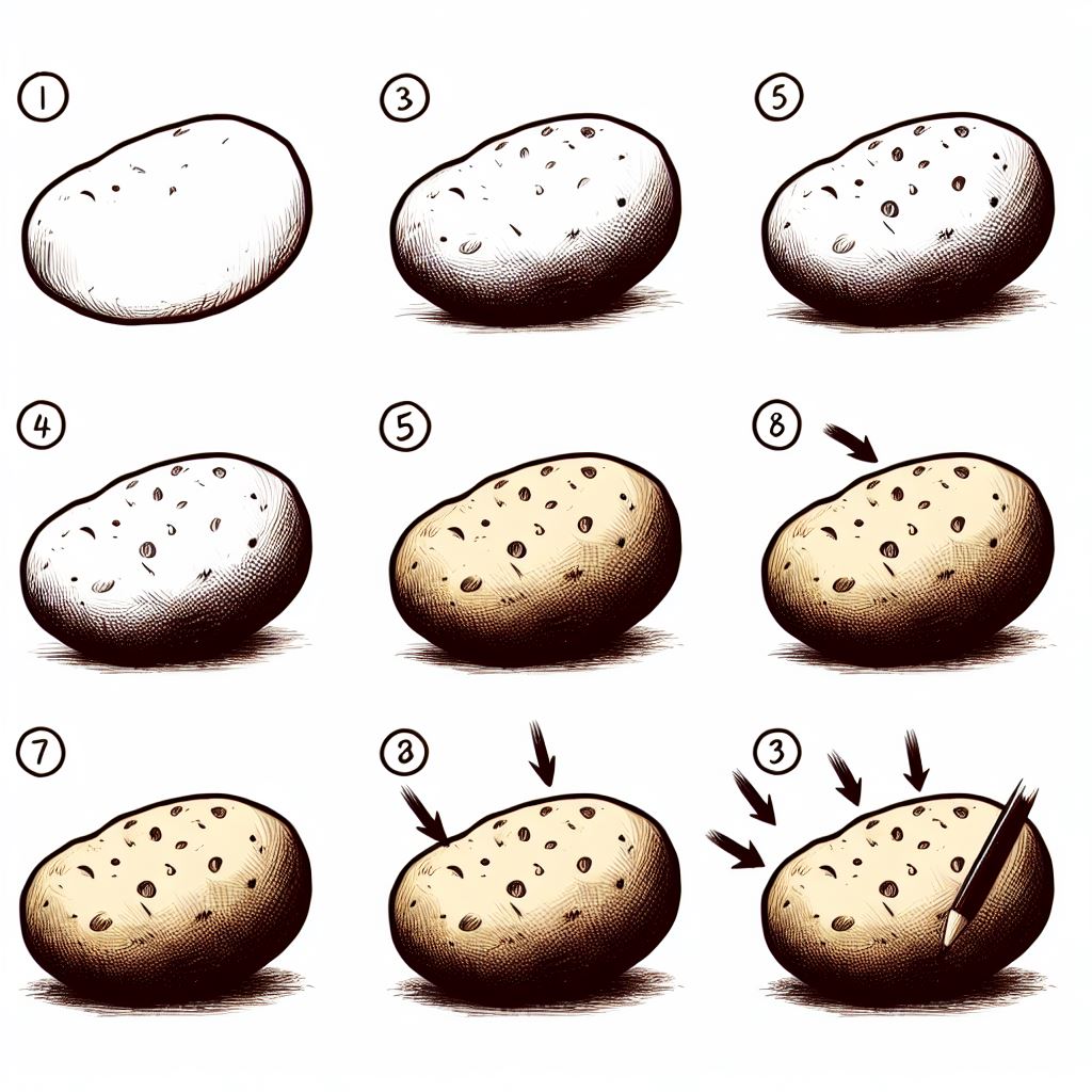 Kartoffelidee 9 zeichnen ideen
