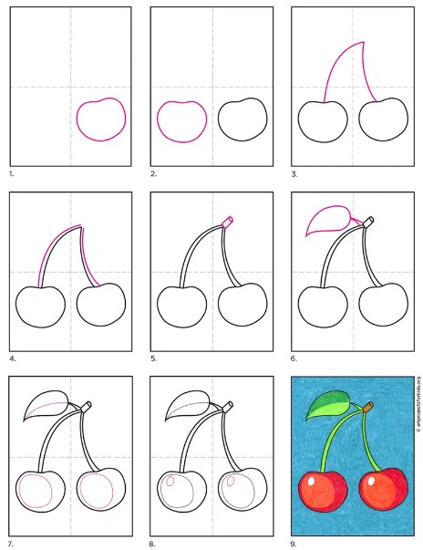 Kirschidee 12 zeichnen ideen