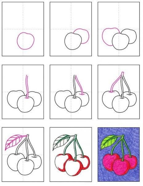 Kirschidee 3 zeichnen ideen