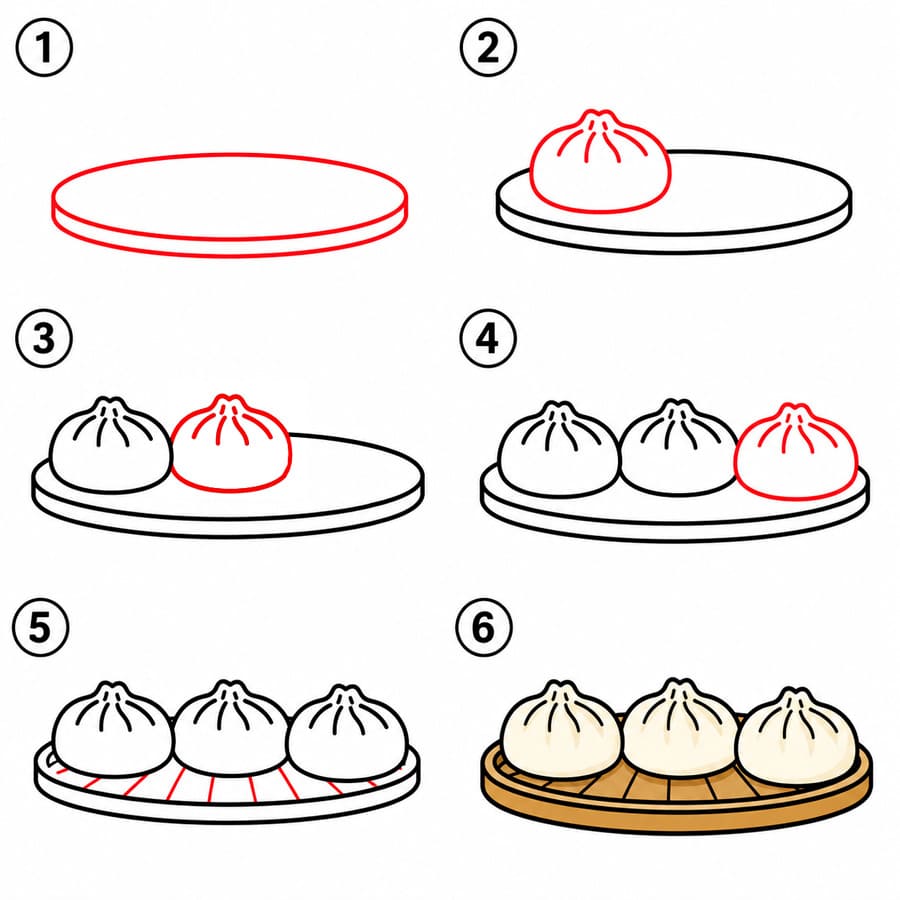 Knödel Trio zeichnen ideen