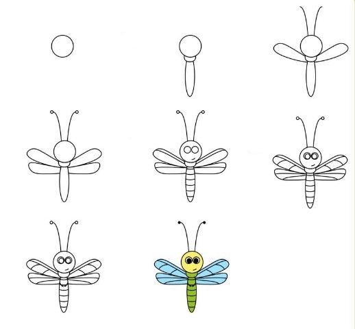 Libellen-Idee (18) zeichnen ideen