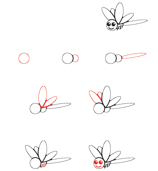 Libellen-Idee (28) zeichnen ideen