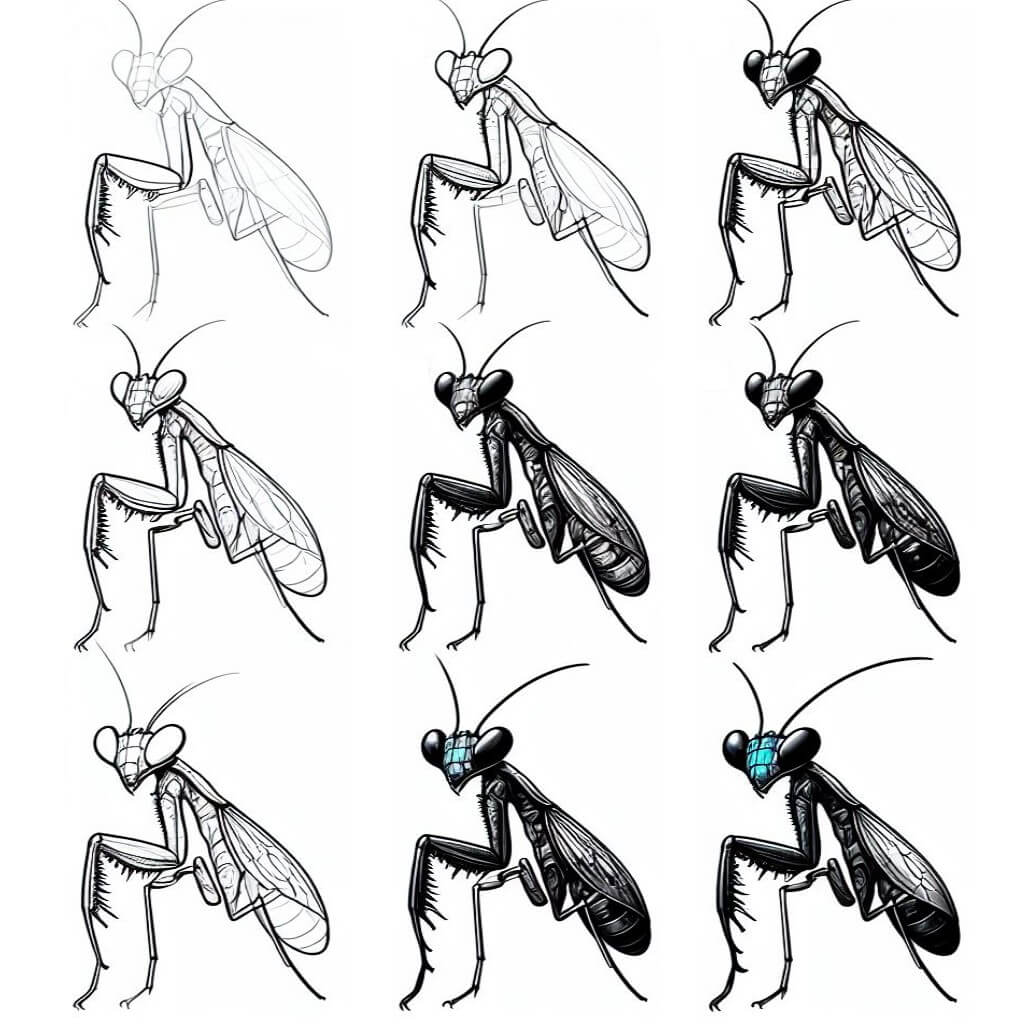 Mantis-Idee (12) zeichnen ideen