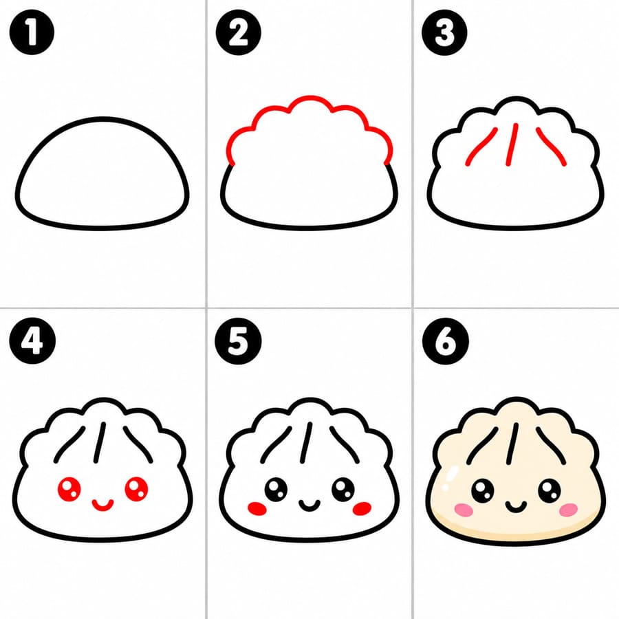 Mini Knödels zeichnen ideen