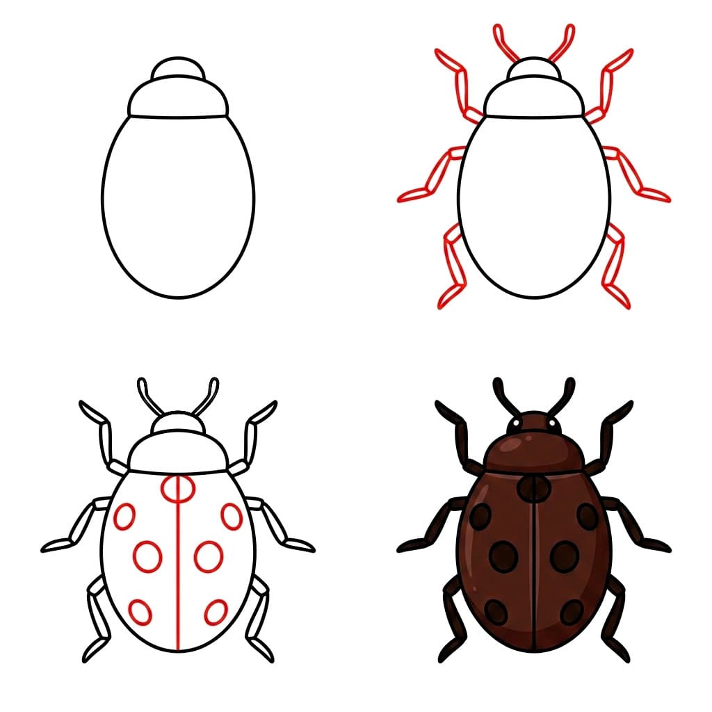 Normaler Käfer zeichnen ideen