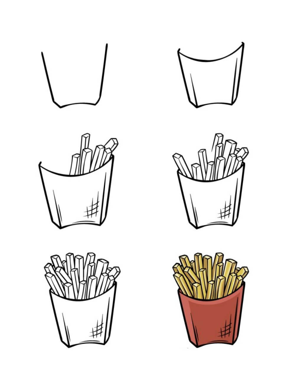 Pommes frites (1) zeichnen ideen