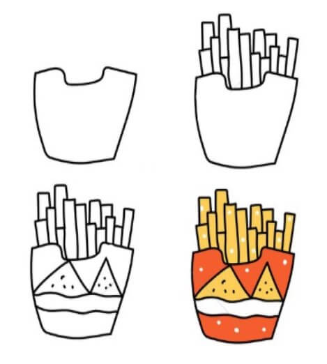Pommes frites (7) zeichnen ideen