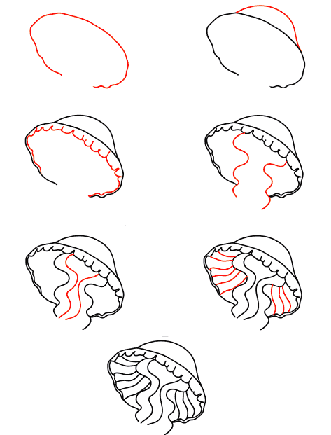 Quallengesicht-Tutorial zeichnen ideen