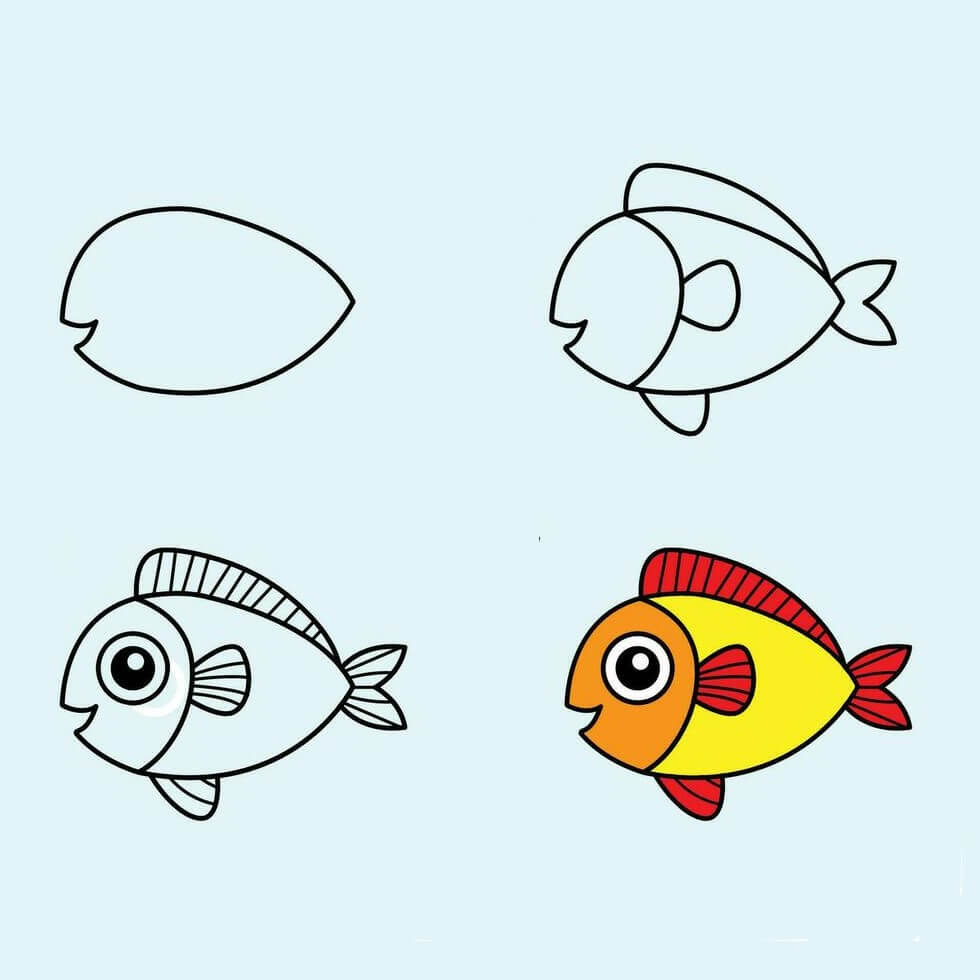 Süßer Fisch zeichnen ideen