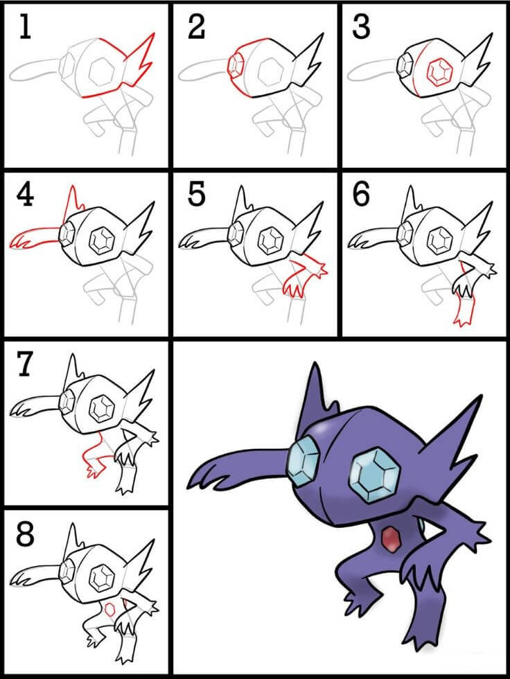 Zeichnen Lernen Sableye