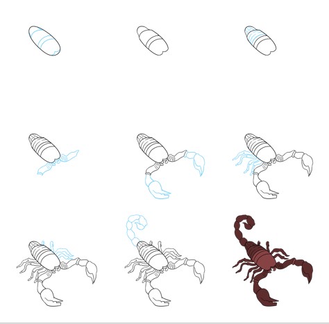 Skorpioni-Idee (14) zeichnen ideen