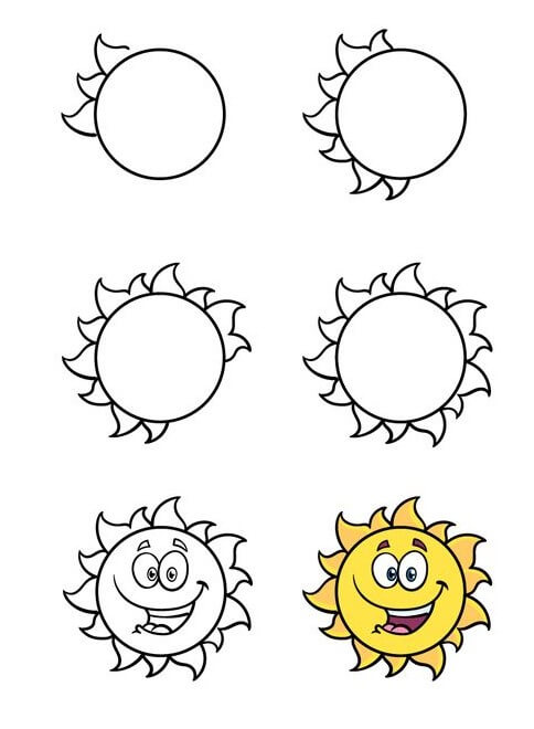 Sonnenlächeln (1) zeichnen ideen