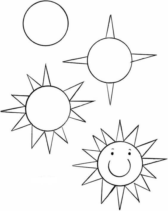 Sonnenlächeln (10) zeichnen ideen