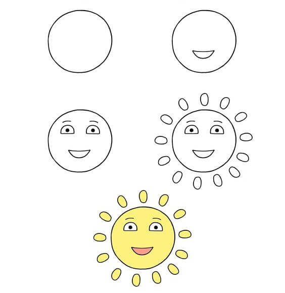 Sonnenlächeln (8) zeichnen ideen