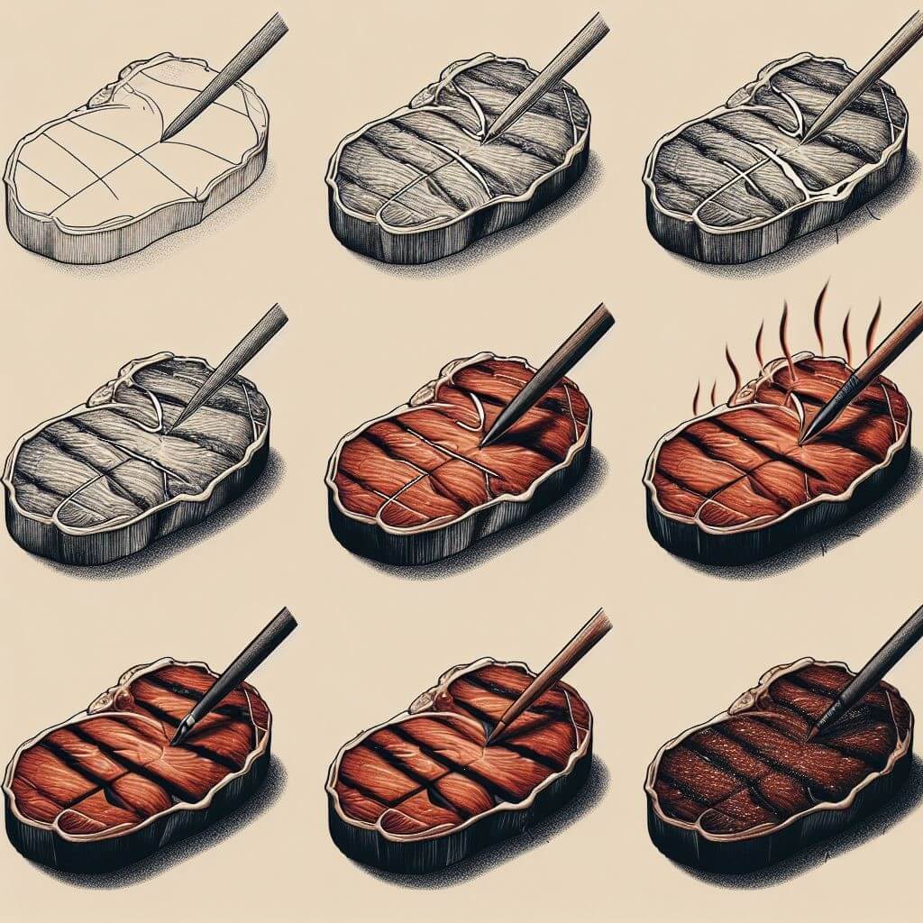 Steak-Idee 10 zeichnen ideen