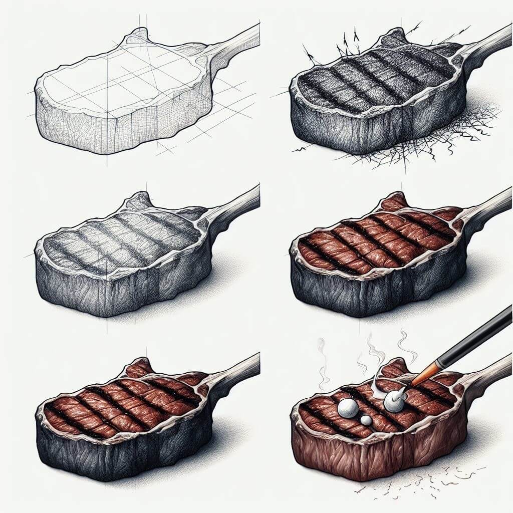 Steak-Idee 11 zeichnen ideen