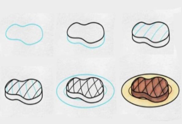 Steak-Idee 3 zeichnen ideen