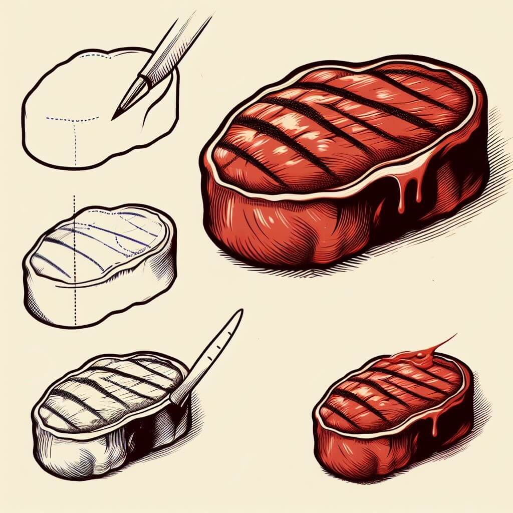 Steak-Idee 8 zeichnen ideen