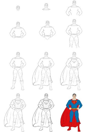 Superman-Gerechtigkeit zeichnen ideen