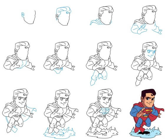Superman-Lächeln 2 zeichnen ideen