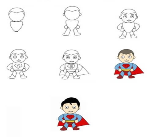 Superman süß zeichnen ideen
