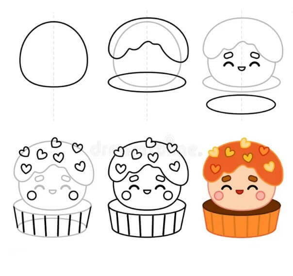 Süße Cupcakes (1) zeichnen ideen