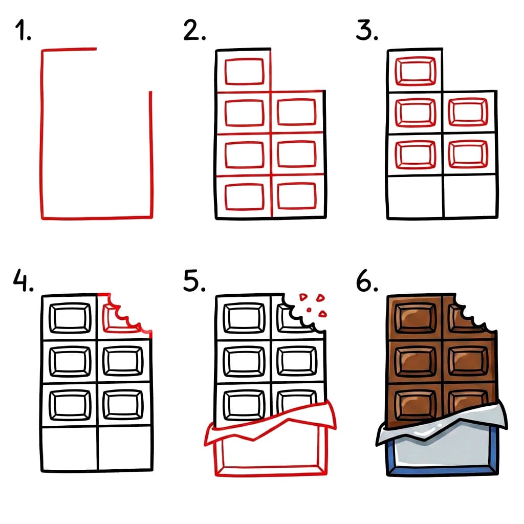 Süße Schokolade zeichnen ideen