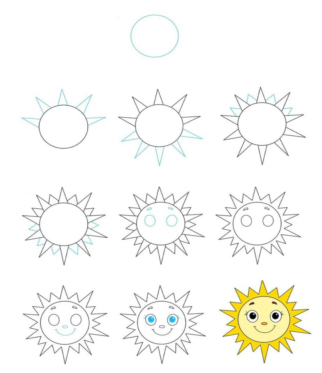 Süße Sonne (2) zeichnen ideen