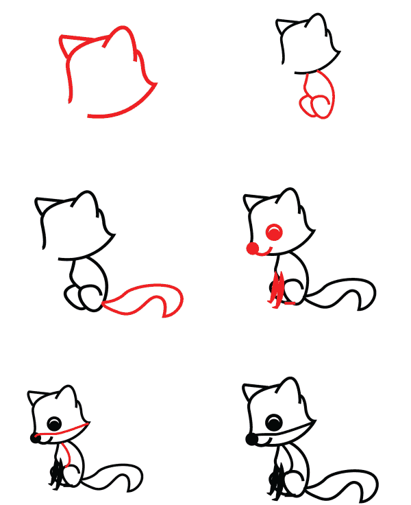 Süßer Fuchs zeichnen ideen