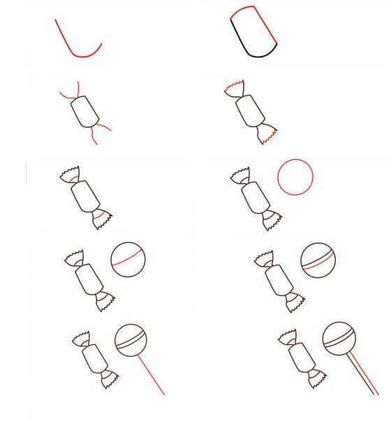 Süßigkeiten-Idee (2) zeichnen ideen