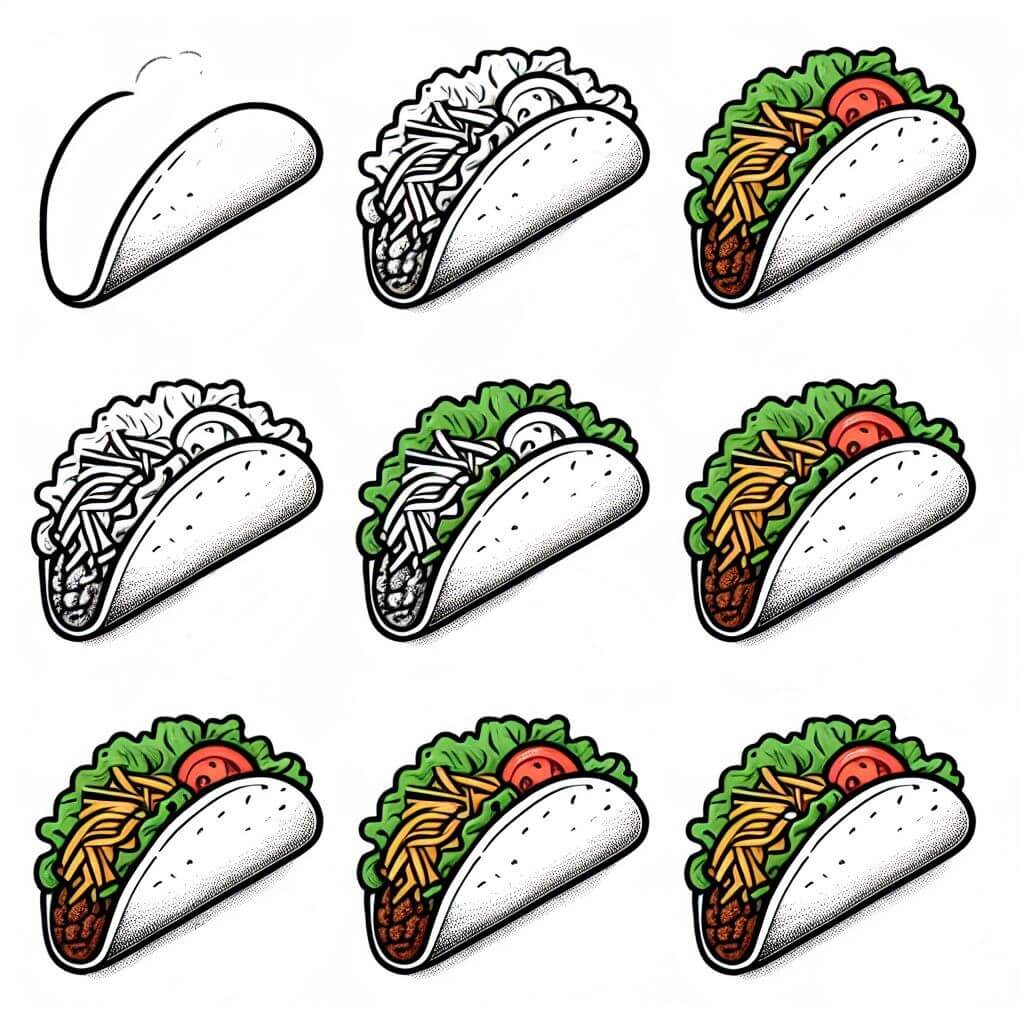 Tacos zeichnen ideen