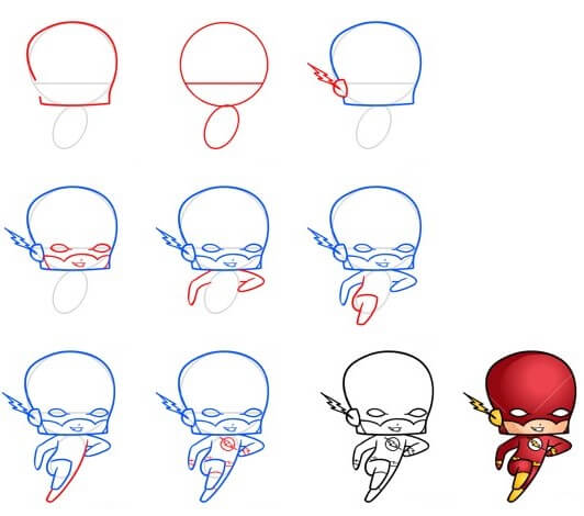 The flash chibi lächeln zeichnen ideen