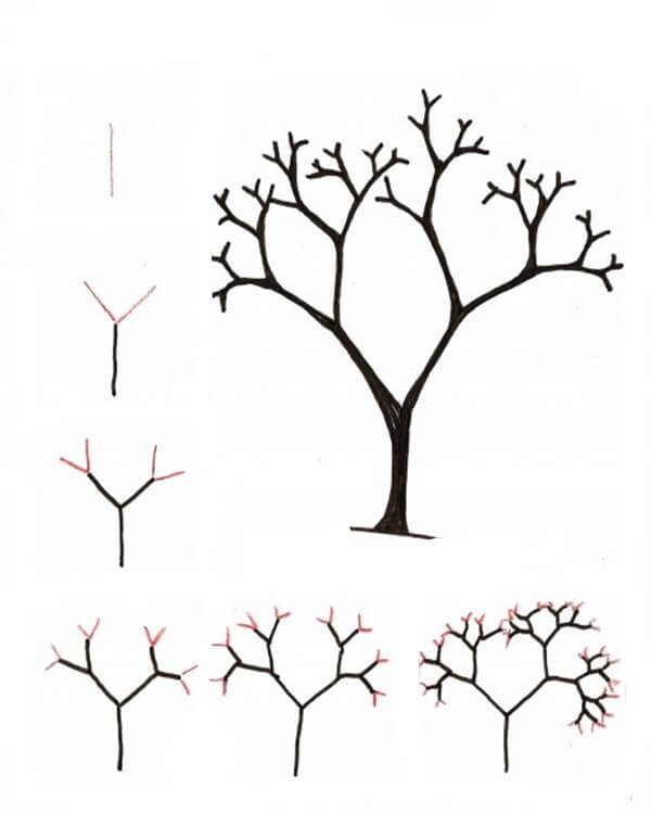 Zeichnen Lernen Trockener Baum (2)