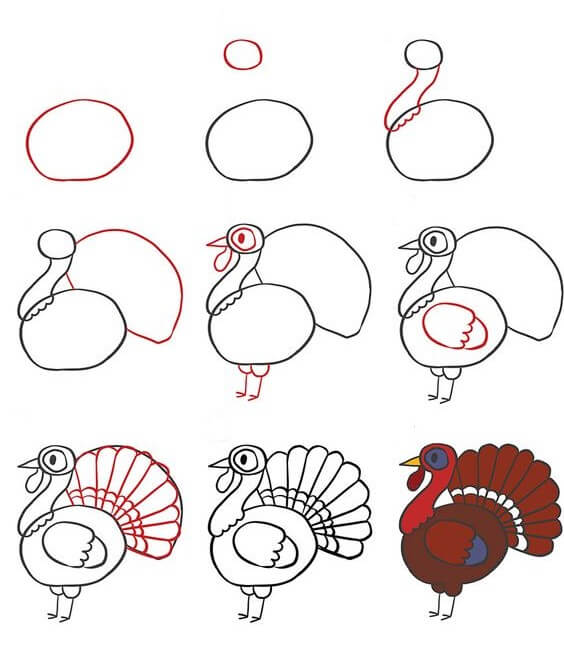 Zeichnen Lernen Türkei-Idee (5)
