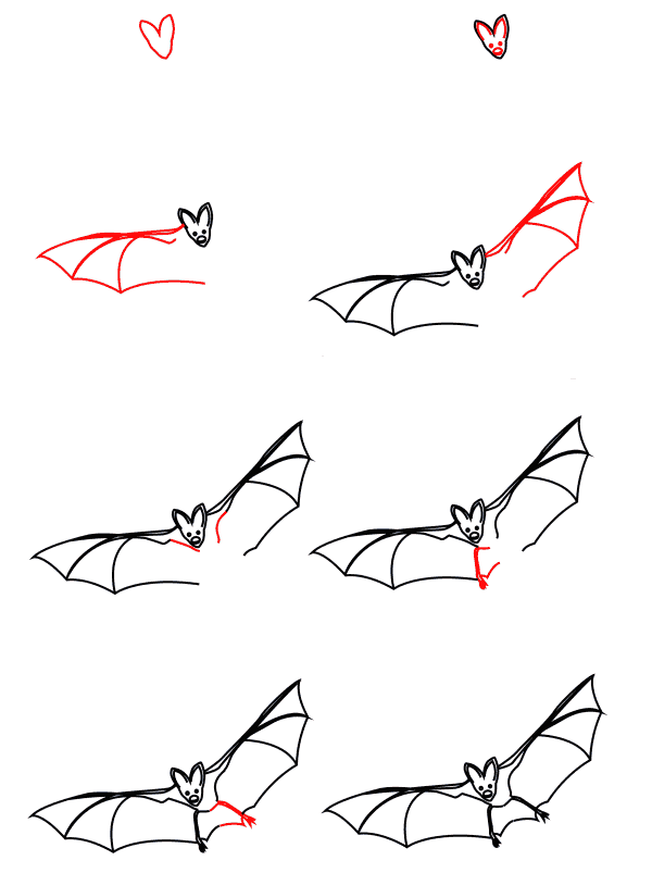 Vampirfledermaus zeichnen ideen