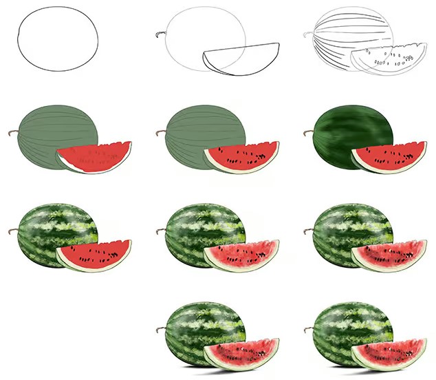 Wassermelonen-Idee (6) zeichnen ideen