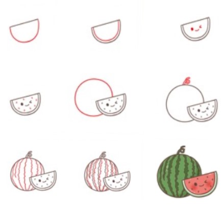 Wassermelonen-Idee (8) zeichnen ideen