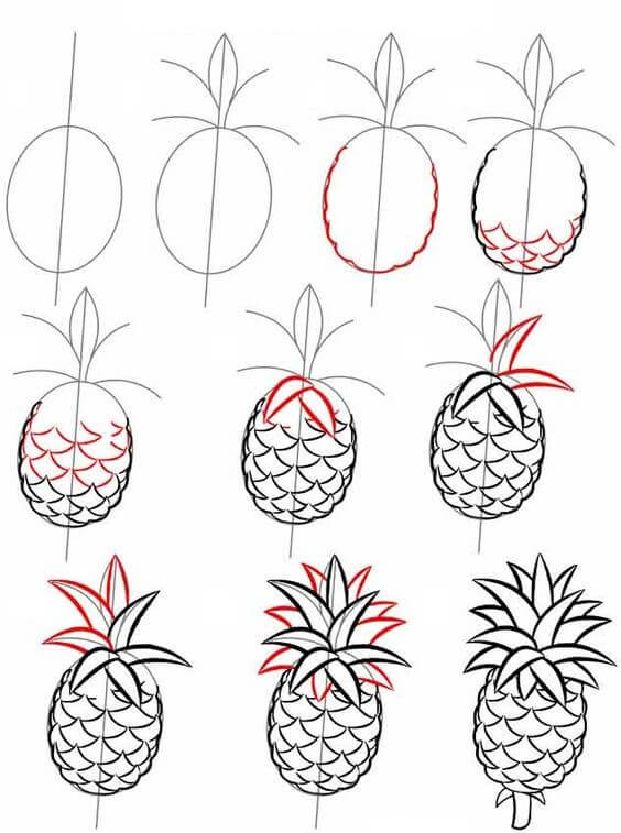 Ananas-Ideen (25) zeichnen ideen