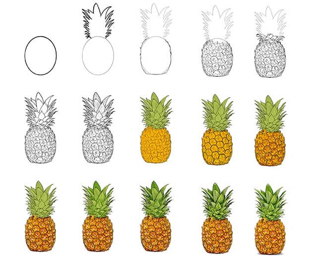 Ananas-Ideen (31) zeichnen ideen