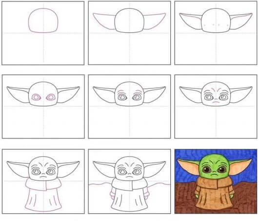 Baby-Yoda-Idee (10) zeichnen ideen