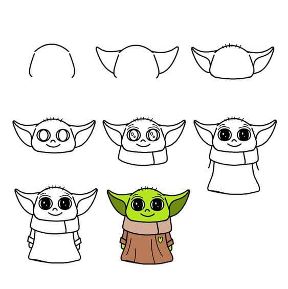 Baby-Yoda-Idee (11) zeichnen ideen
