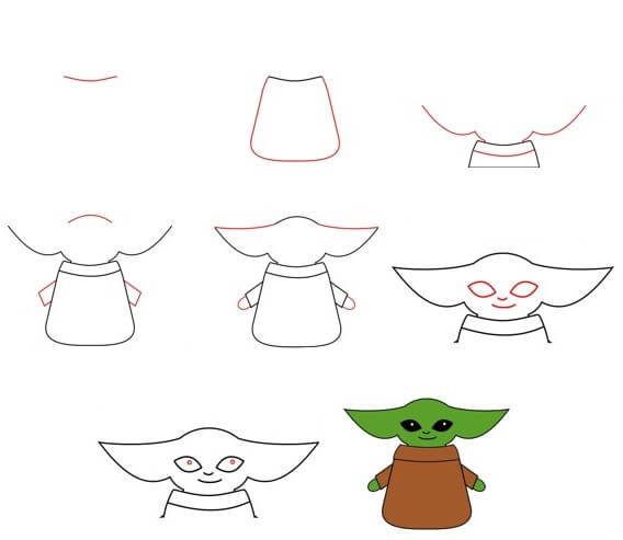 Baby-Yoda-Idee (5) zeichnen ideen