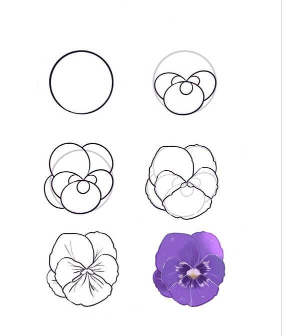 Zeichnen Lernen Blumenidee (14)