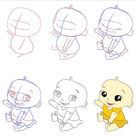 Cartoon-Baby (1) zeichnen ideen