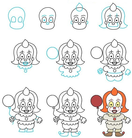 Clown-Idee (28) zeichnen ideen