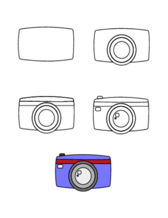 Eine einfache Kamera zeichnen (2) zeichnen ideen