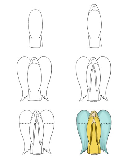 Engel-Idee (8) zeichnen ideen