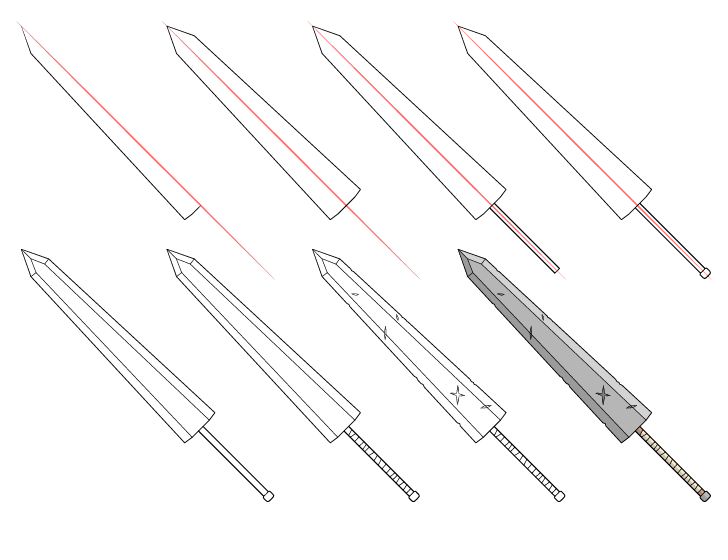 Großes Schwert (1) zeichnen ideen