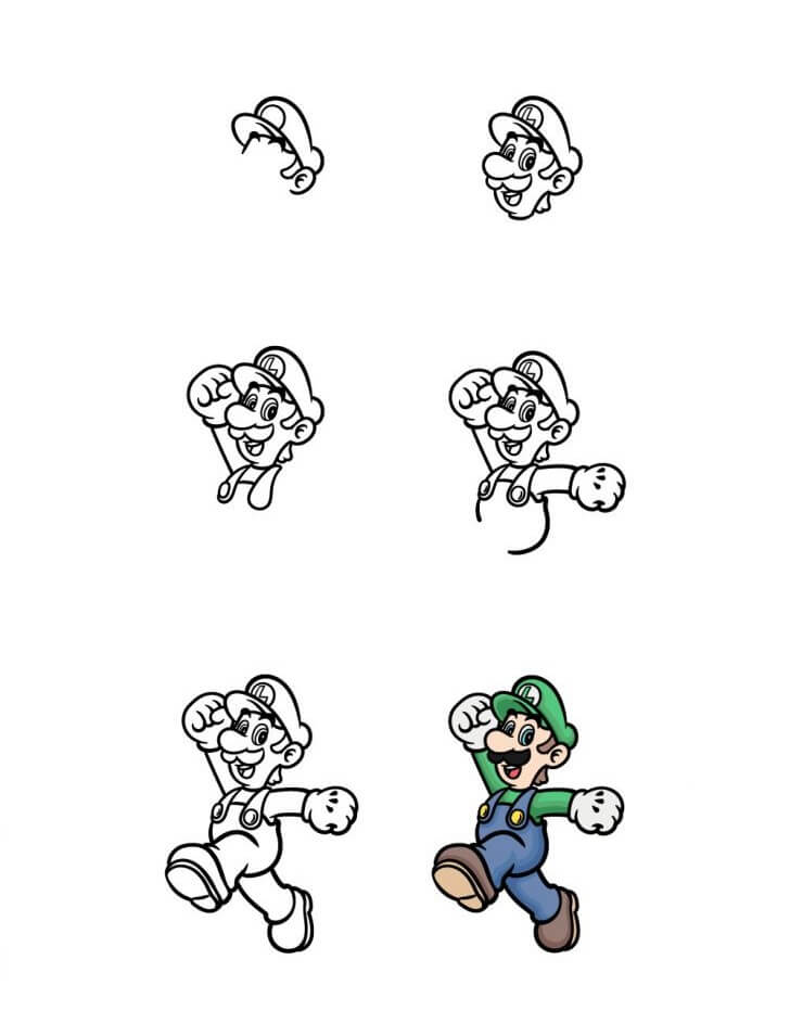 Grüner Mario (1) zeichnen ideen